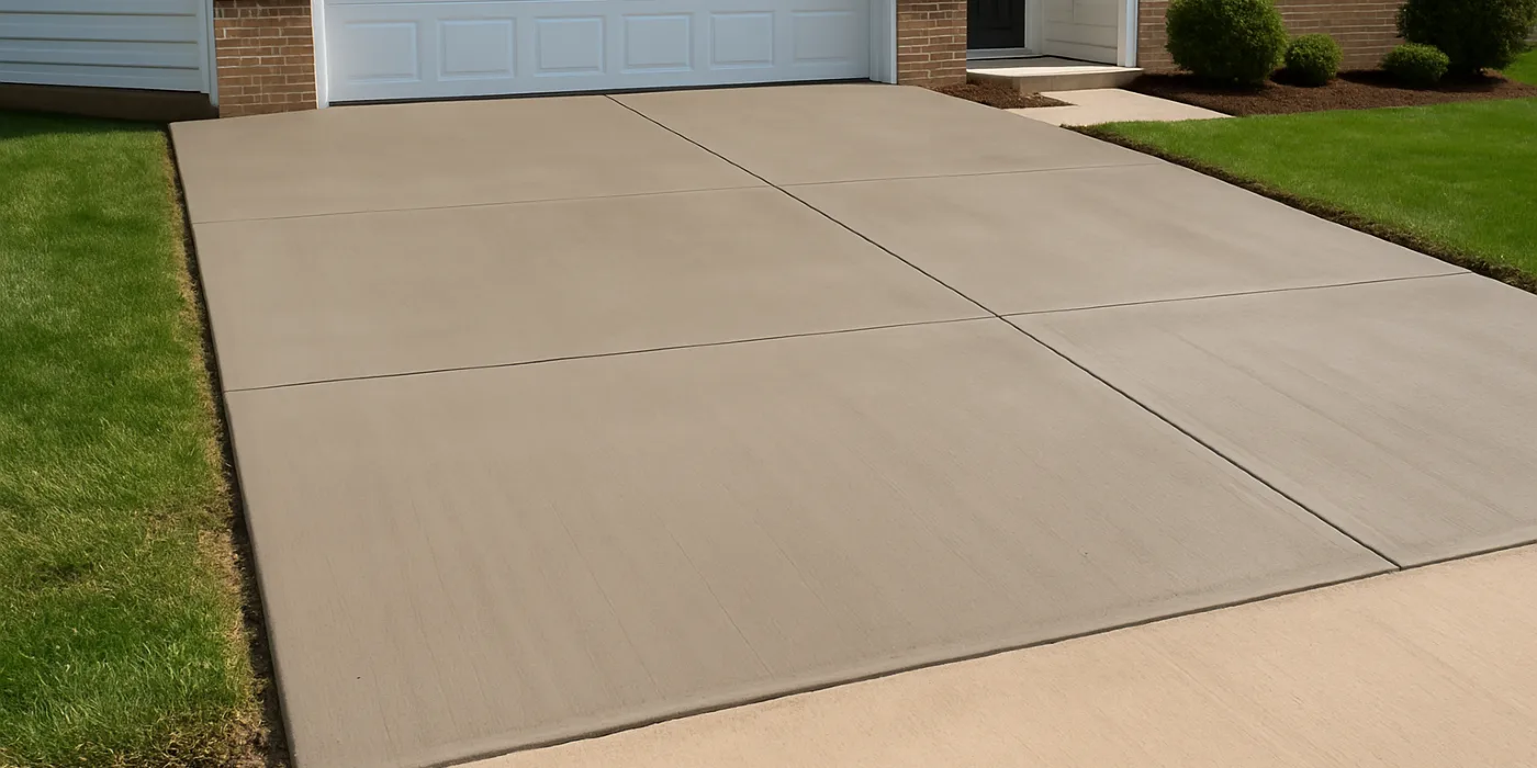 a brand new concrete driveway from Mr. Concrete Construction San Antonio in Schertz, TX - Schertz TX