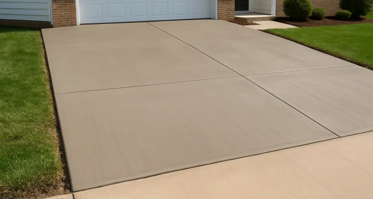 a brand new concrete driveway from Mr. Concrete Construction San Antonio in Schertz, TX - Schertz TX